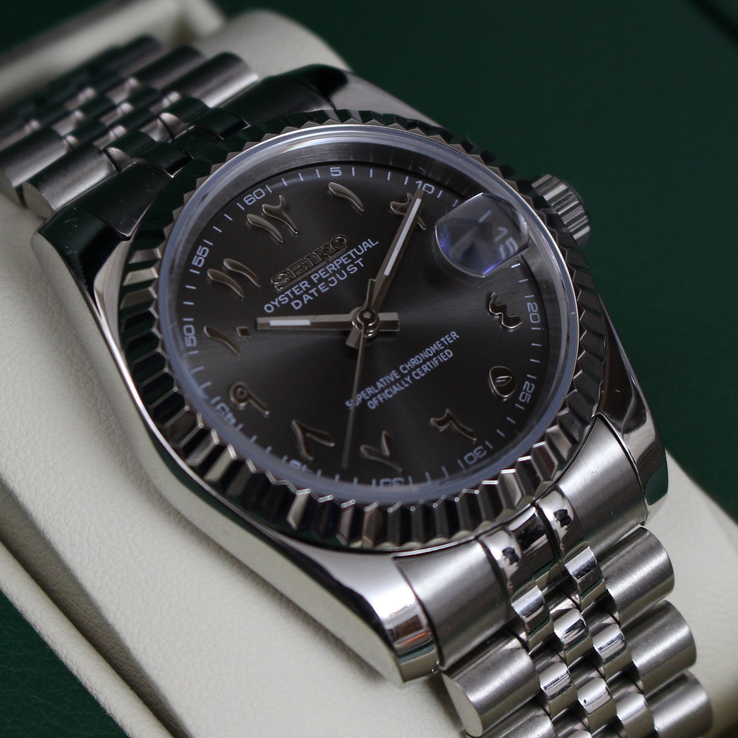 DATE-JUST ARABIC (GREY)