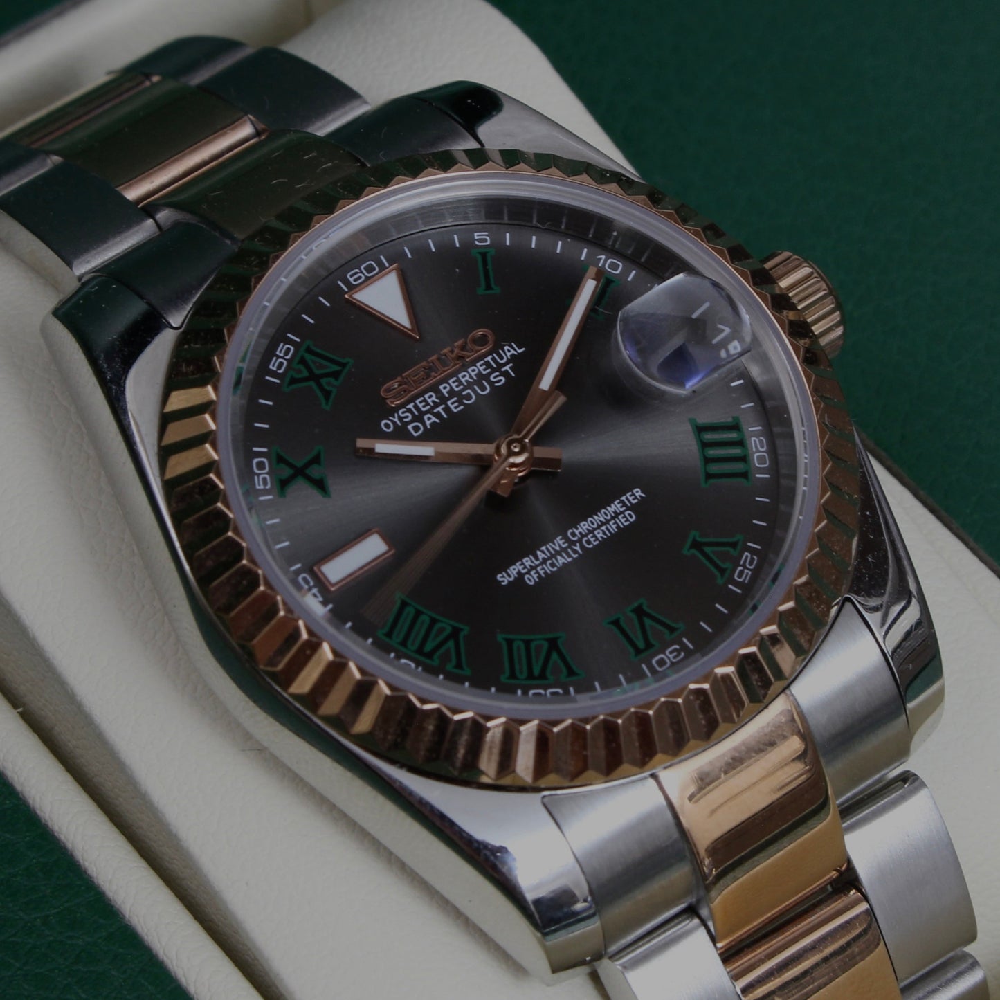 DATE-JUST WIMBLEDON TWO TONE (OYSTER BRACELET)