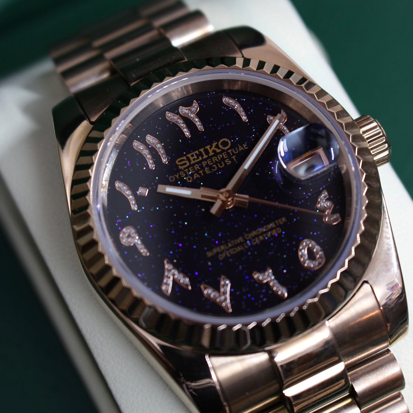 DATE-JUST ROSE GOLD ARABIC (GALAXY)