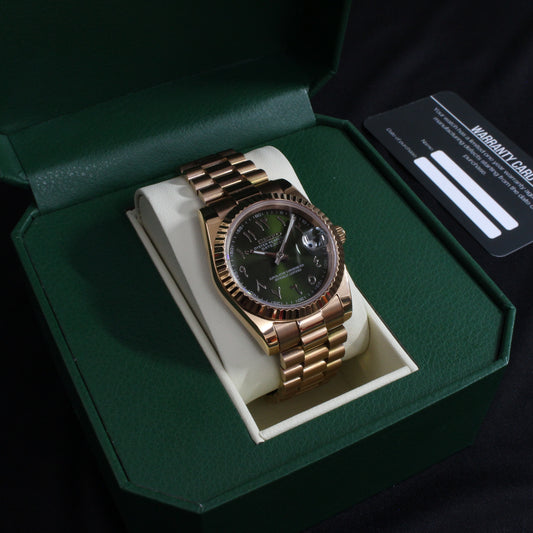 DATEJUST PRESIDENT ARABIC (OLIVE GREEN)