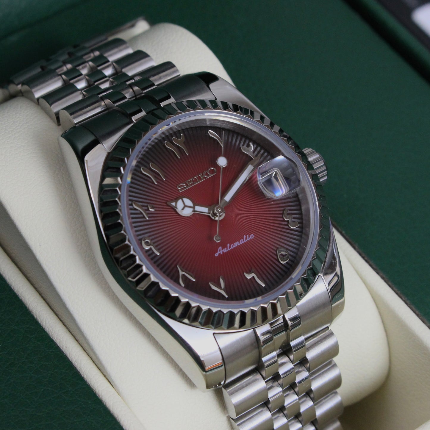 DATEJUST ARABIC (DARK RED)