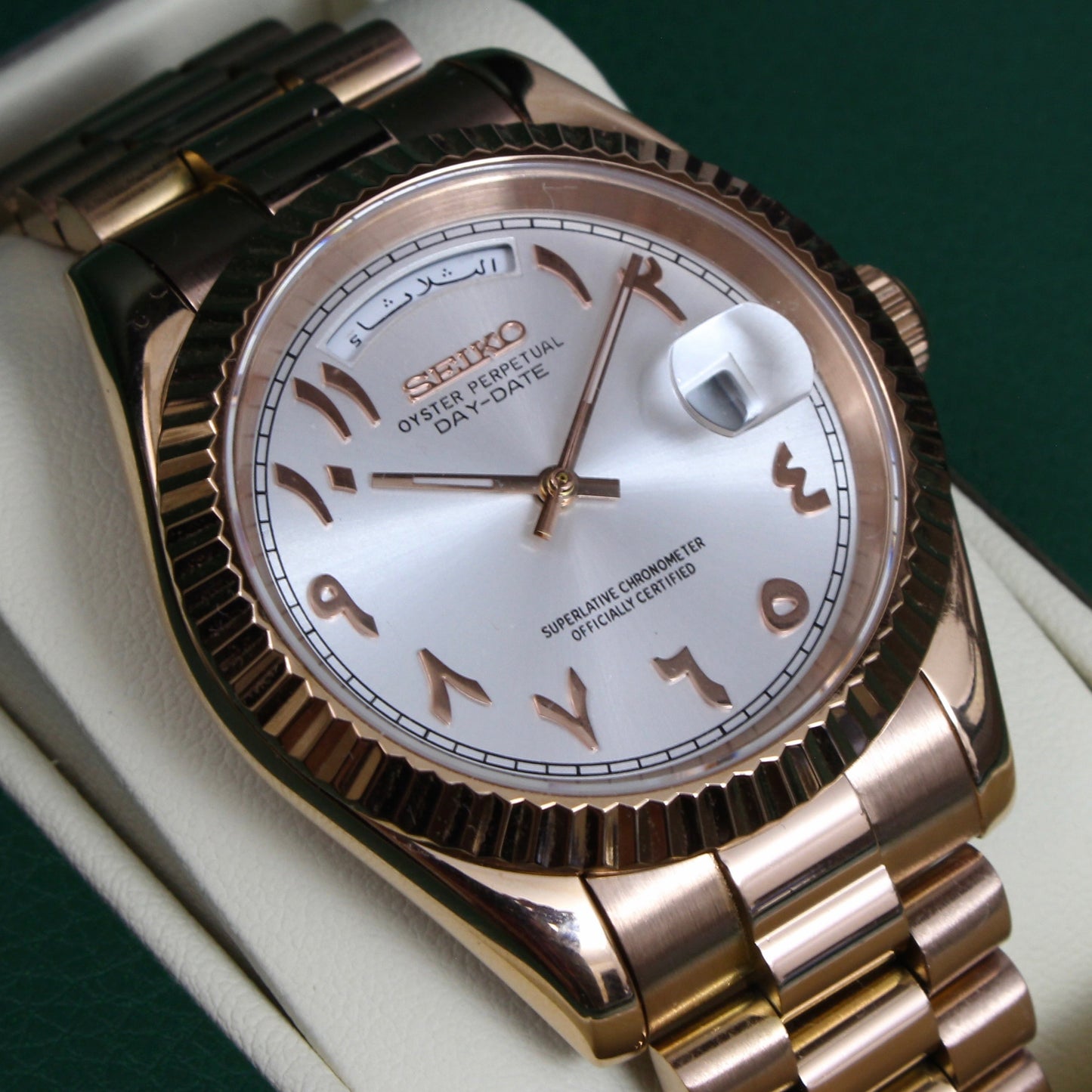 DAY-DATE ARABIC ROSE GOLD