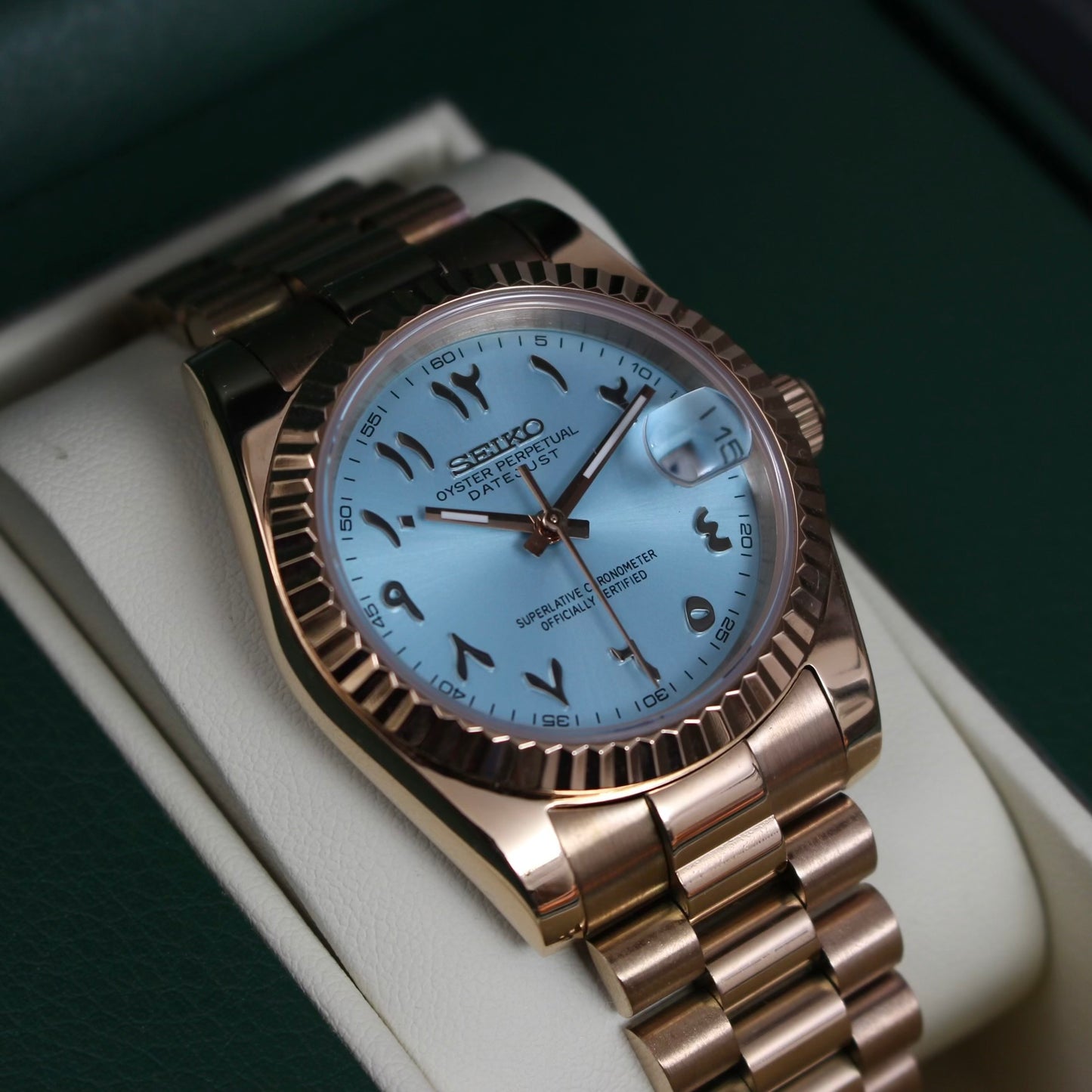 DATEJUST PRESIDENT (TIFFANY BLUE)
