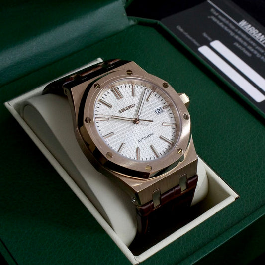 ROYAL OAK ROSE GOLD(LEATHER STRAP)