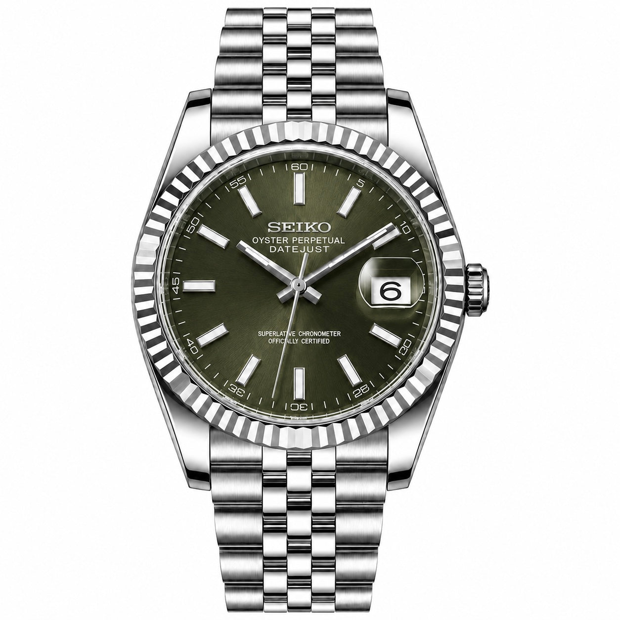 DATE-JUST OLIVE GREEN