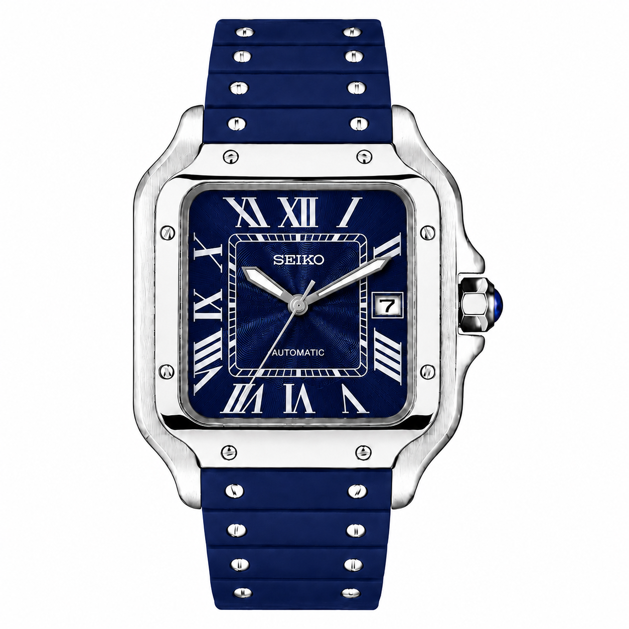 SANTOS NAVY (RUBBER STRAP)