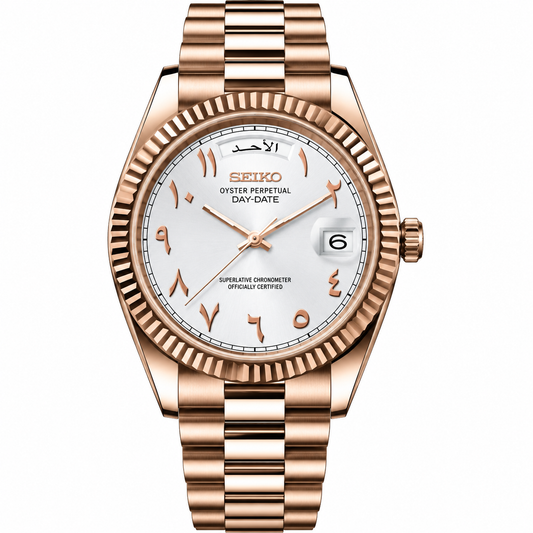 DAY-DATE ARABIC ROSE GOLD