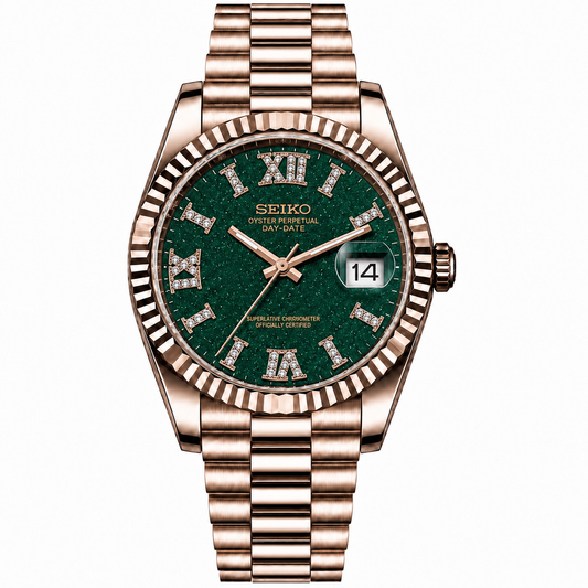 DATE-JUST GREEN ADVENTURINE DIAL