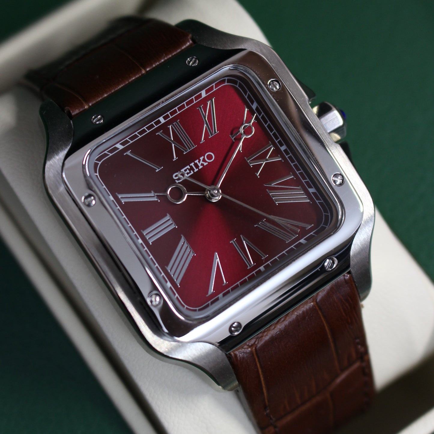 SANTOS CHERRY (LEATHER STRAP)