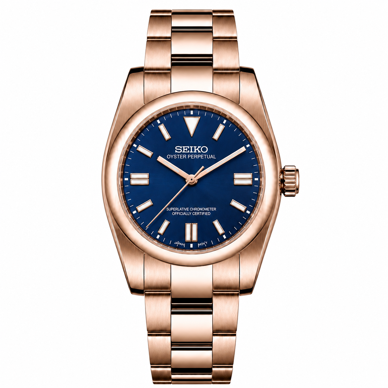 OYSTER PERPETUAL ROSE-GOLD (BLUE)