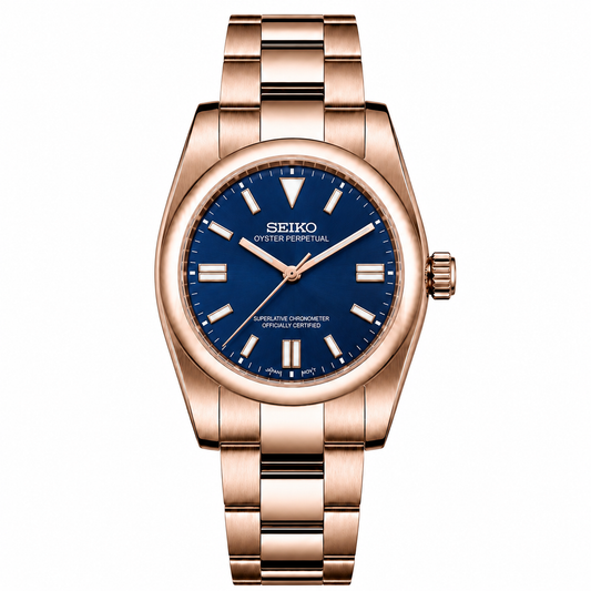 OYSTER PERPETUAL ROSE-GOLD (BLUE)