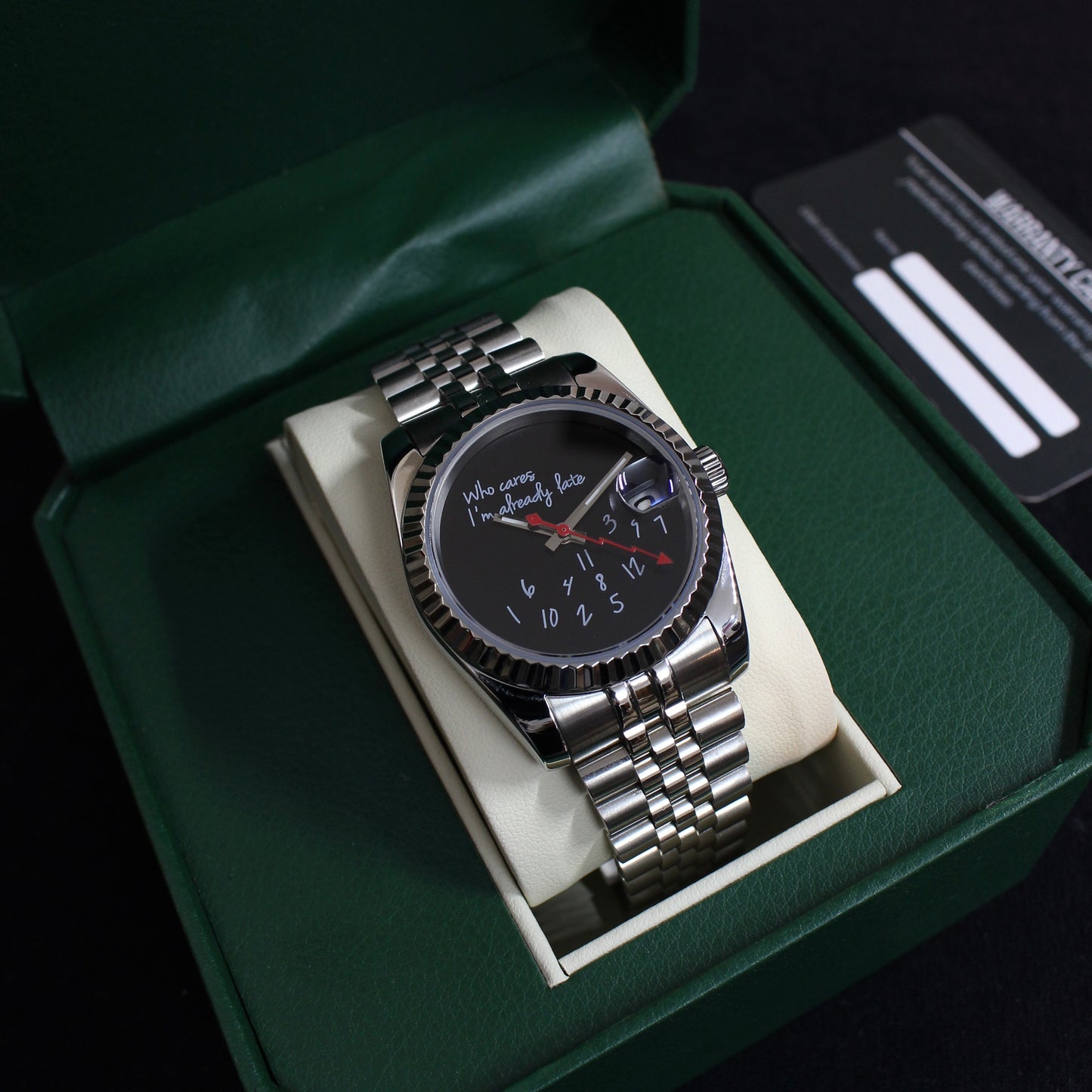 DATE-JUST (WHO CARES?) BLACK