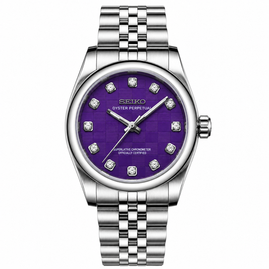 OYSTER PERPETUAL DIAMONDS (PURPLE)