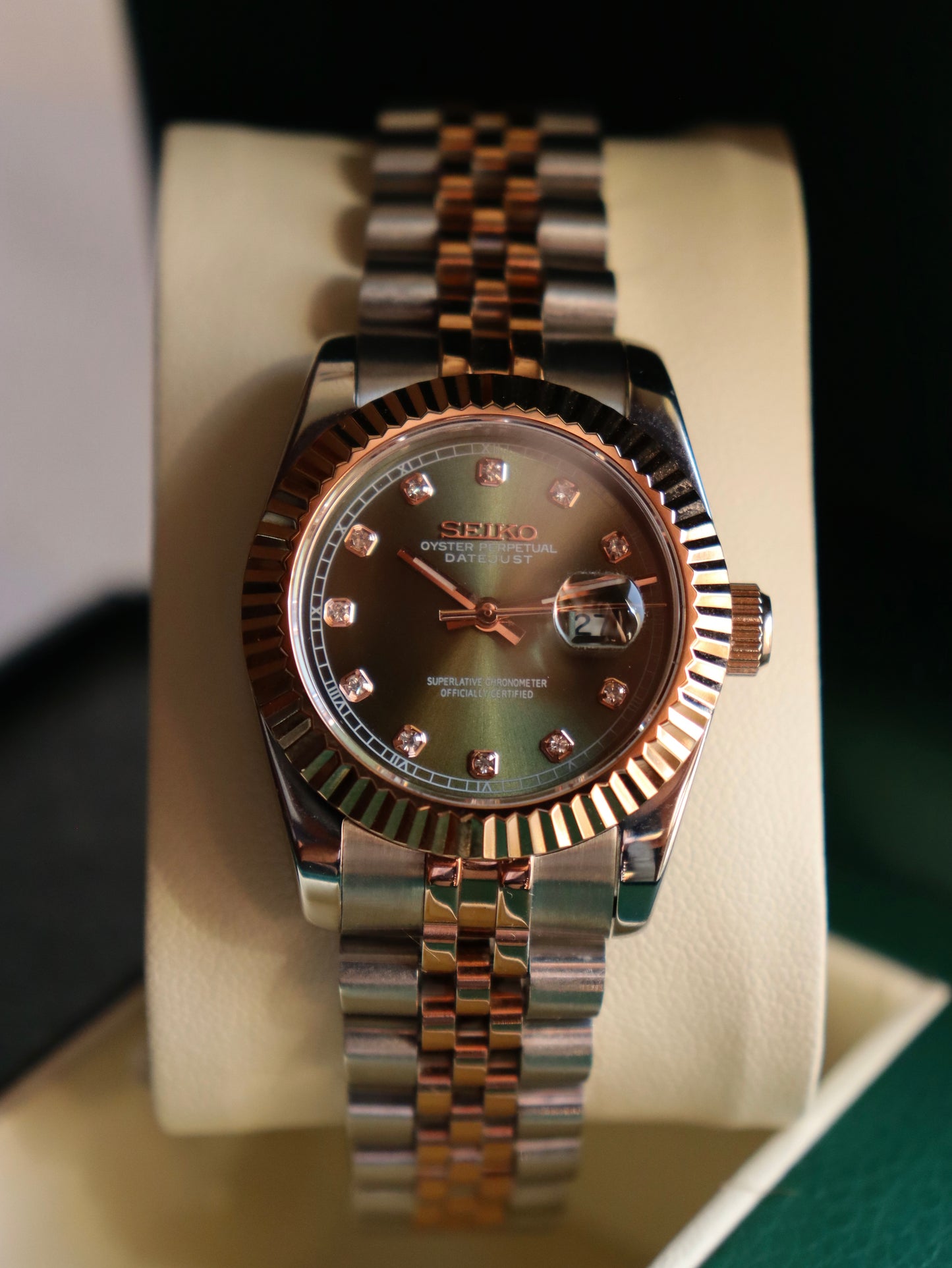 LADY-DATEJUST (31mm) HALF ROSEGOLD