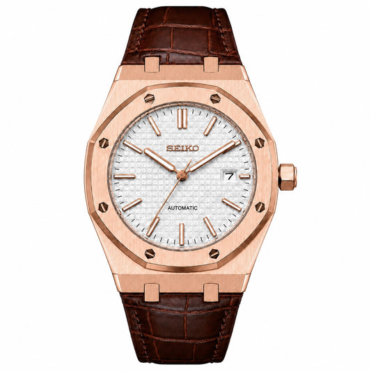 ROYAL OAK ROSE GOLD(LEATHER STRAP)