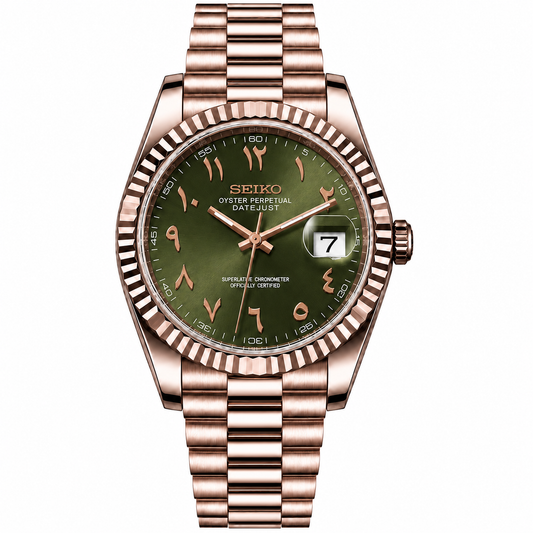 DATE-JUST ARABIC (OLIVE GREEN)
