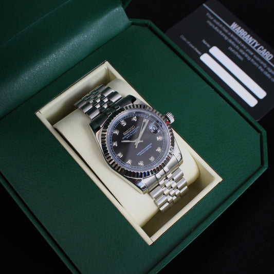 DATEJUST DIAMONDS (BLACK)