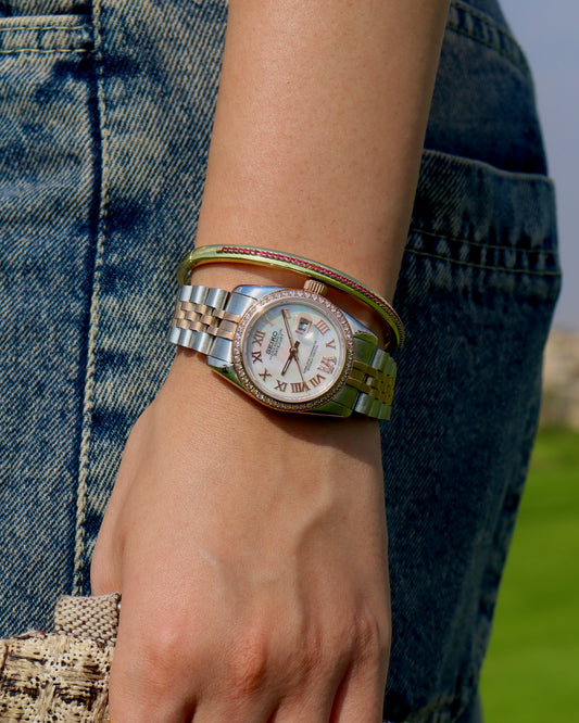 LADY-DATEJUST (31mm) HALF ROSEGOLD