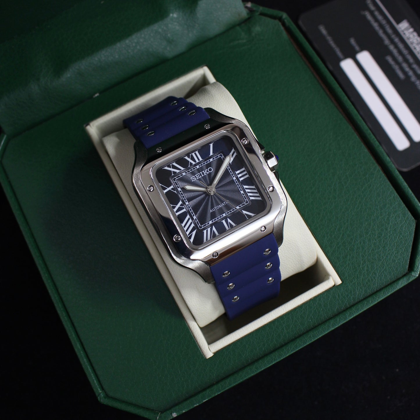 SANTOS NAVY (RUBBER STRAP)