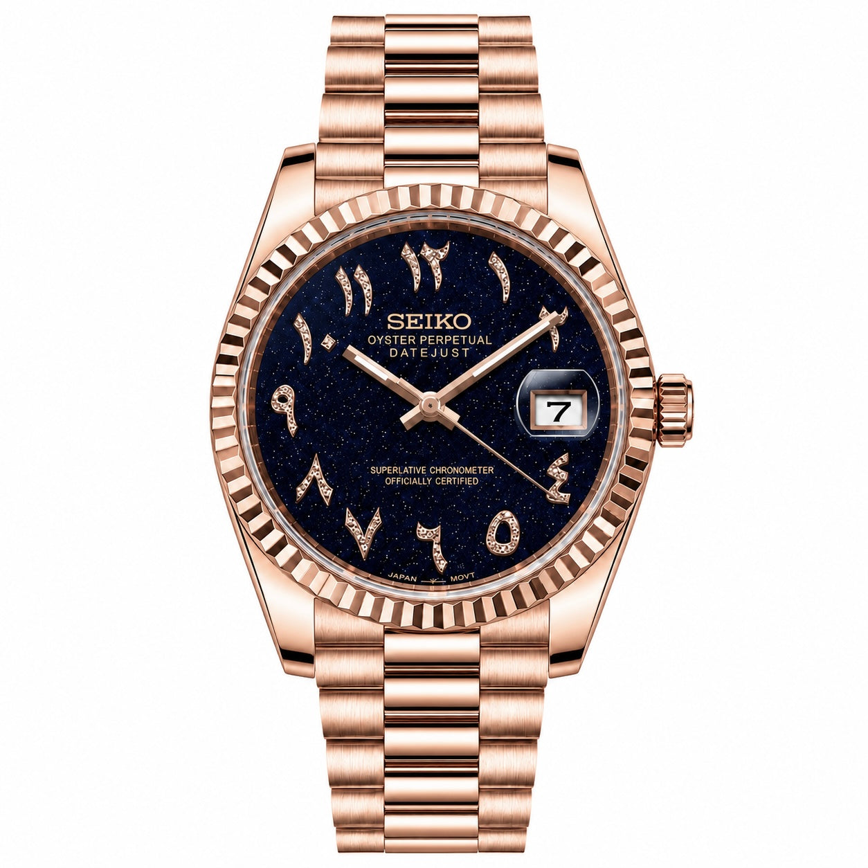 DATE-JUST ROSE GOLD ARABIC (GALAXY)