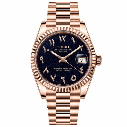 DATE-JUST ROSE GOLD ARABIC (GALAXY)