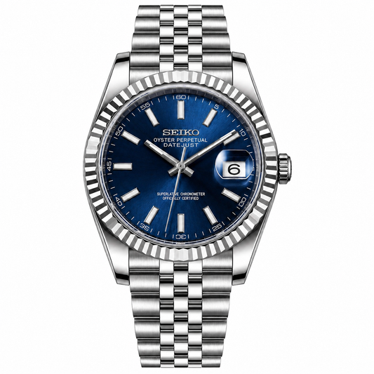 DATE-JUST BLUE SUNBURST