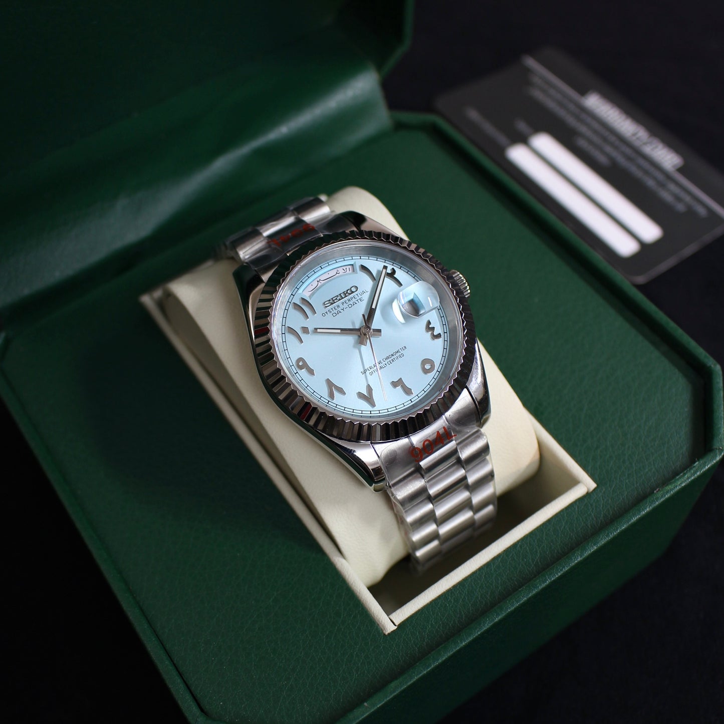 DAY-DATE ARABIC (LIGHT BLUE)