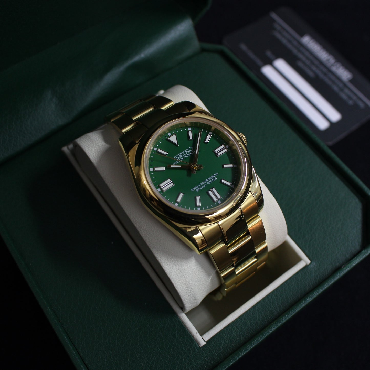 OYSTER PERPETUAL GOLD (GREEN)