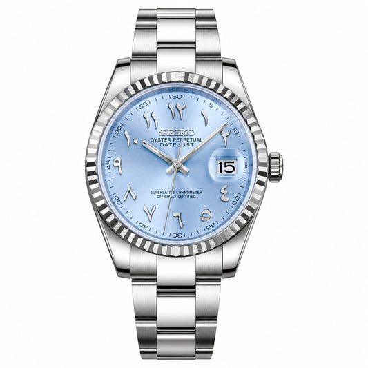 DATE-JUST ARABIC (TIFFANY BLUE)